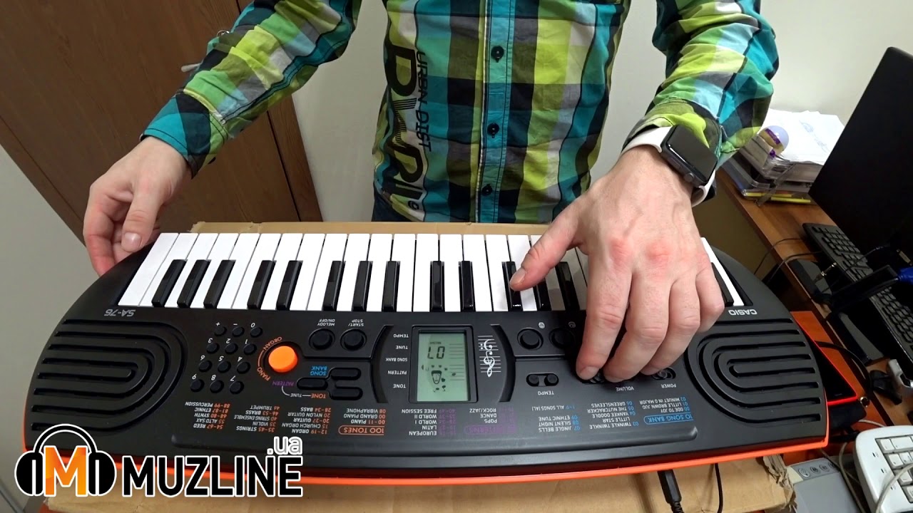 Синтезатор CASIO SA-76 Демонстрация (Обзор)