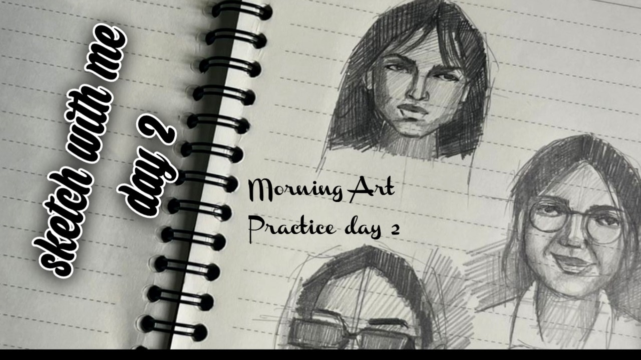 Relaxing Sketch Practice | Morning Drawing Routine DAY 2 | @bharathi-artss8