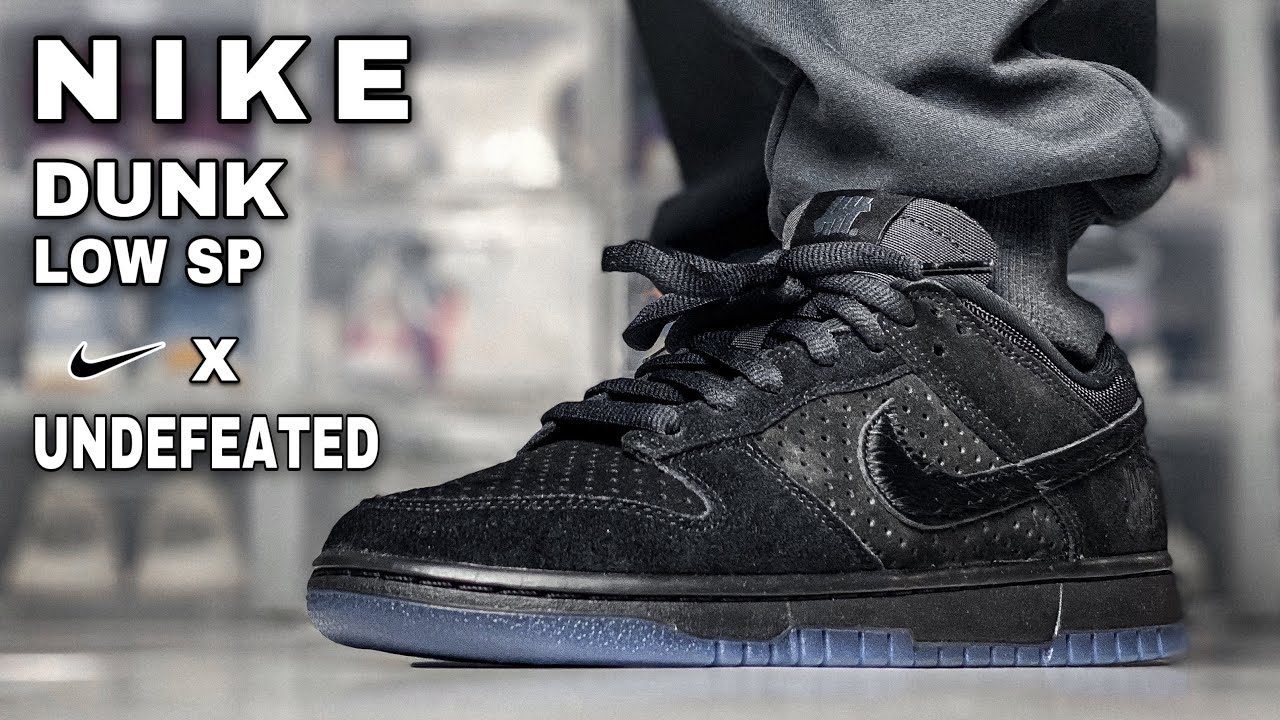 UNBOXING EP.64 NIKE DUNK LOW SP UNDEFEATED 5 ON IT BLACK Review+On Feet