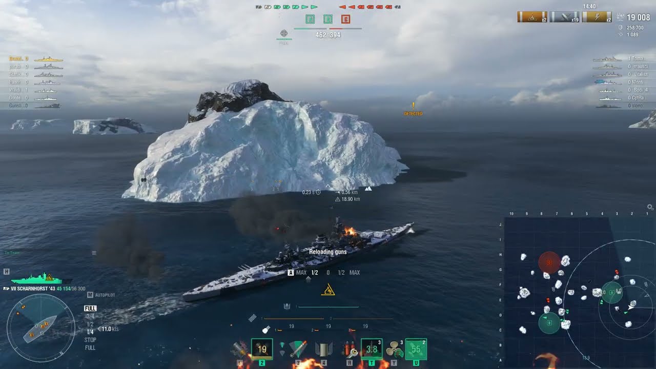 Scharnhorst 43: If Everyone Does Their Part, Results Will Be Obtained (WOWS Ranked Battle)