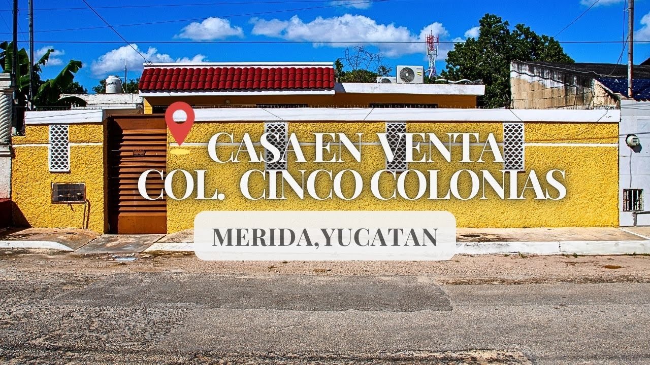 Casa en venta de 2 Recamaras con 236 m² en Col. Cinco Colonias Mérida, Yucatán México.