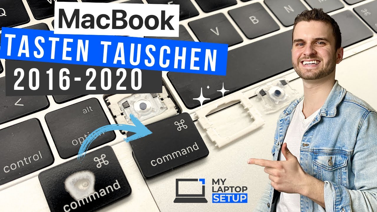 MacBook Pro/Air 2016-2020 Tasten der Tastatur reparieren | verklemmte Tasten reinigen ⌨️