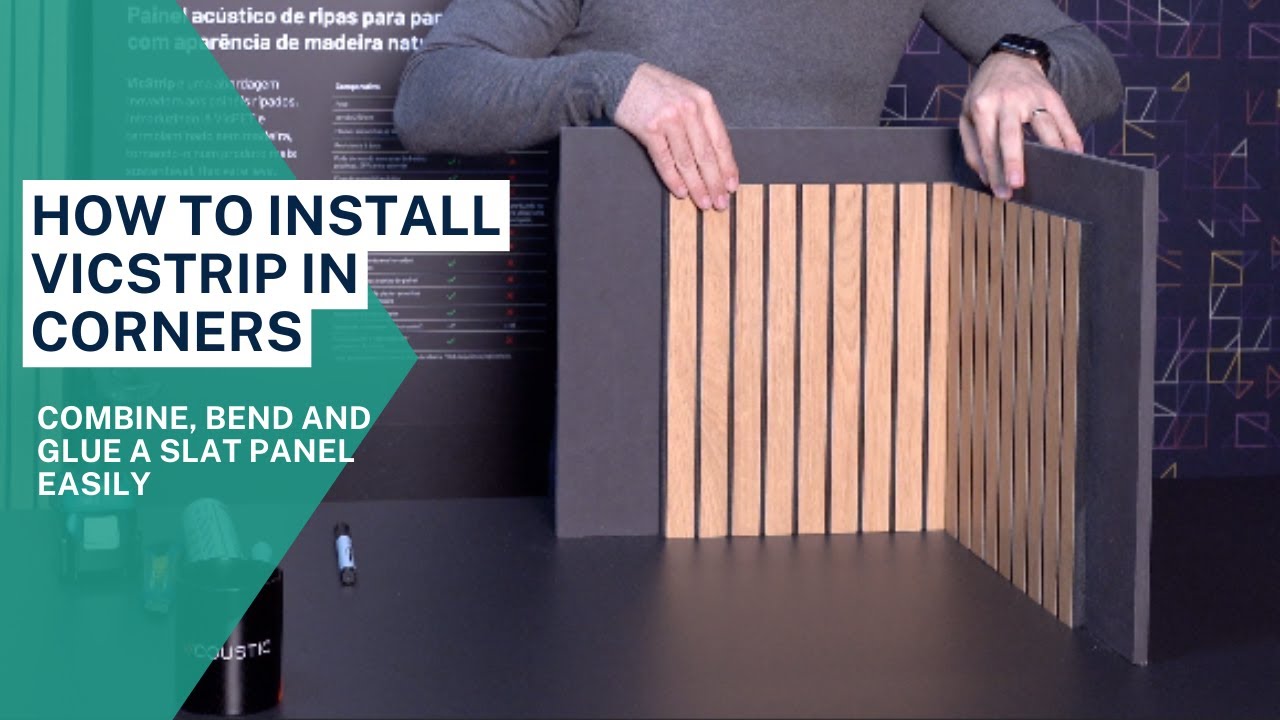 How to install a strip panel in corners