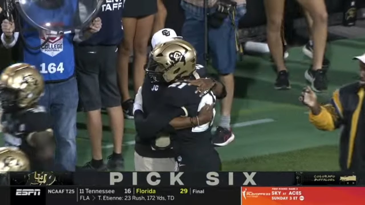 Colorado DB Shilo Sanders 80 yard PICK SIX vs Colorado State