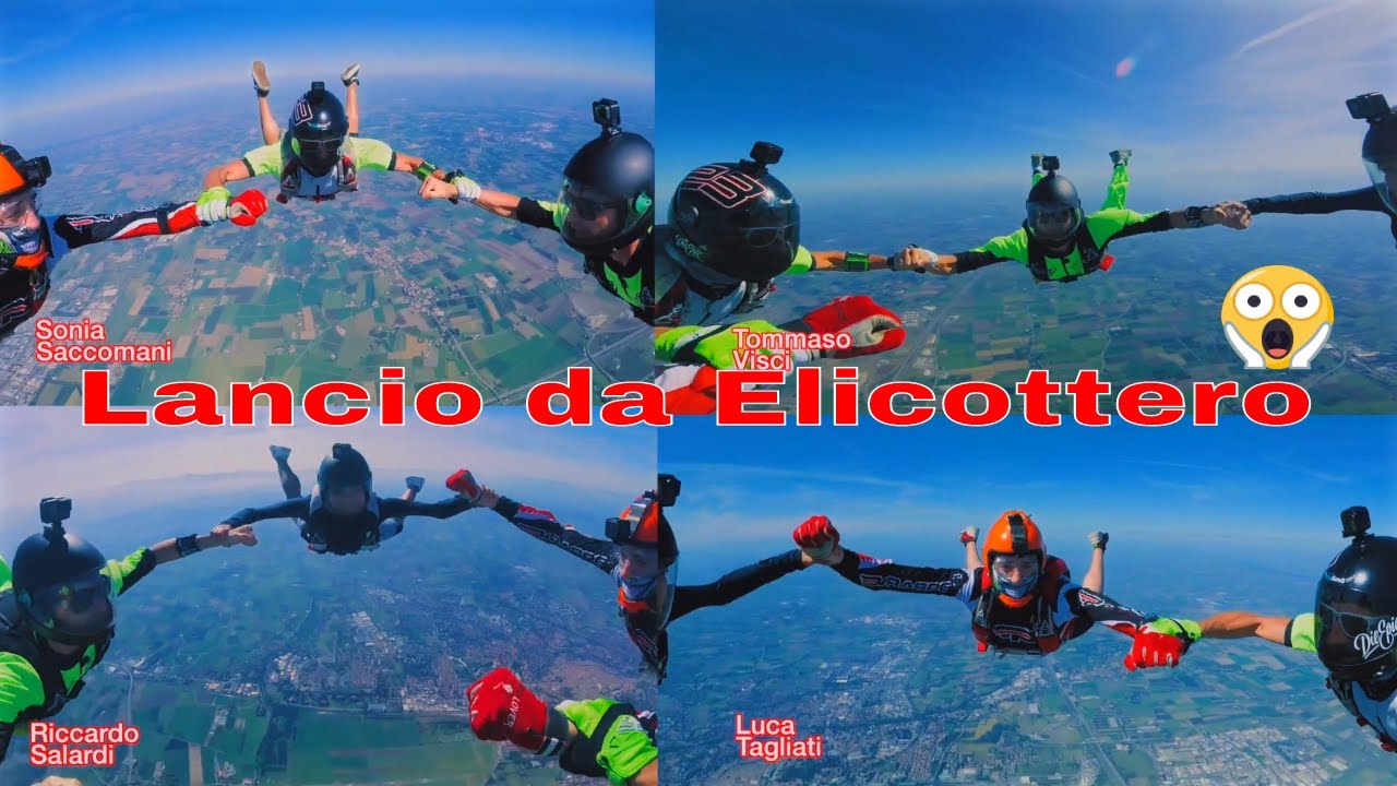 Lancio da elicottero a Reggio Emilia (BFU DropZone)