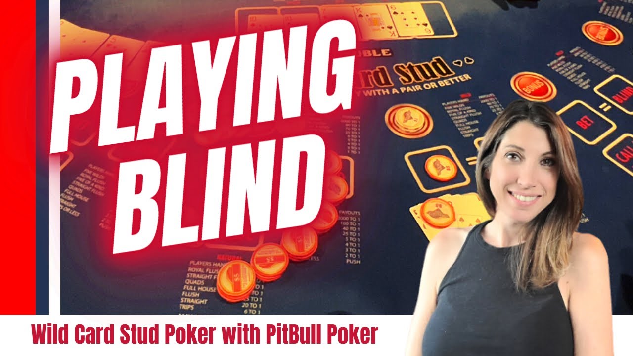 ⭕️ I’m Playing Blind - What Happens? Wild Card Stud@Pitbull Poker  #slot500club #poker #casino