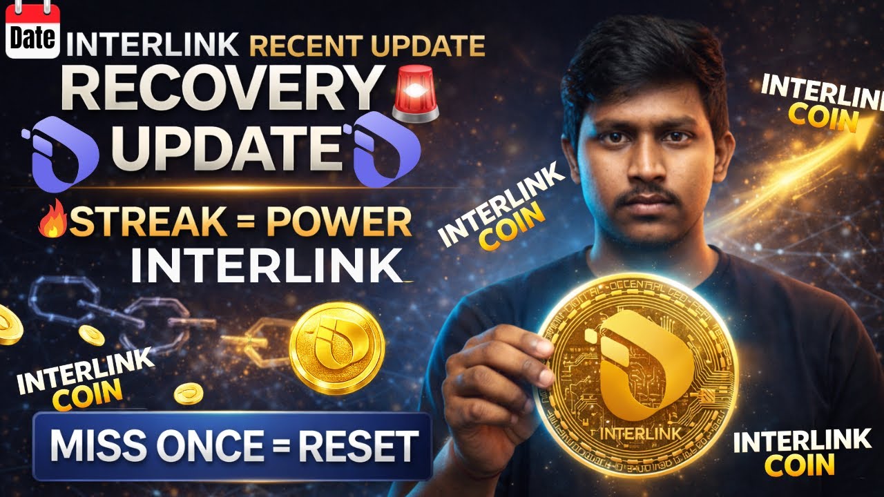 🔥 InterLink Recovery Update 🚨 | Streak = Power | Miss Once = Reset | Telugu | #interlink #coinvalue