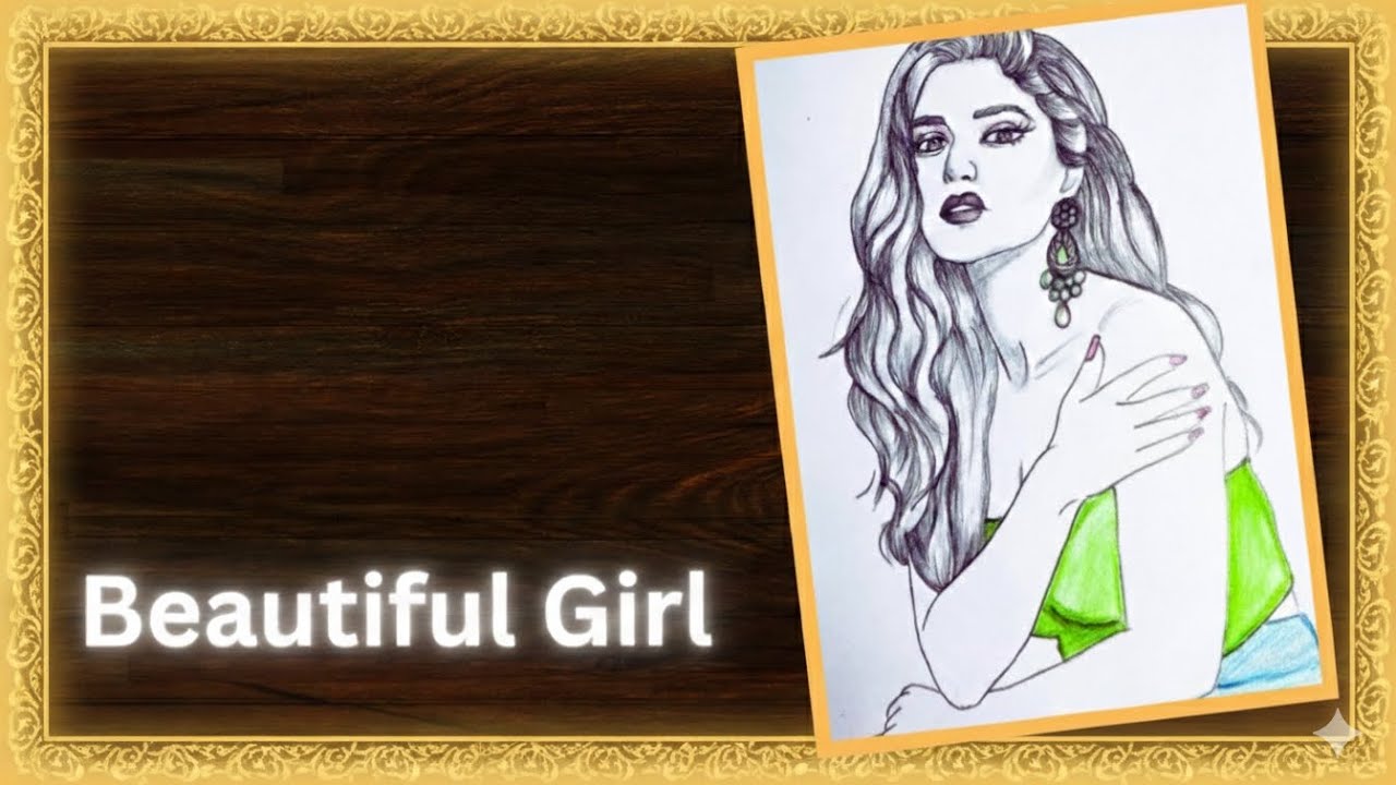 Beautiful Girl Portrait Drawing | Easy Step by Step Tutorial | Realistic Girl Face Easy Step by Step