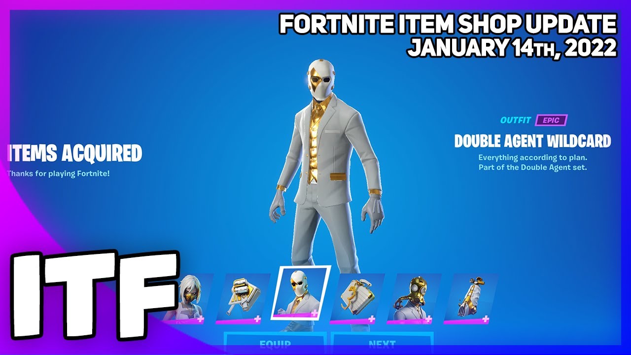 Fortnite Item Shop DOUBLE AGENT PACK IS BACK! [January 14th, 2022] (Fortnite Battle Royale)