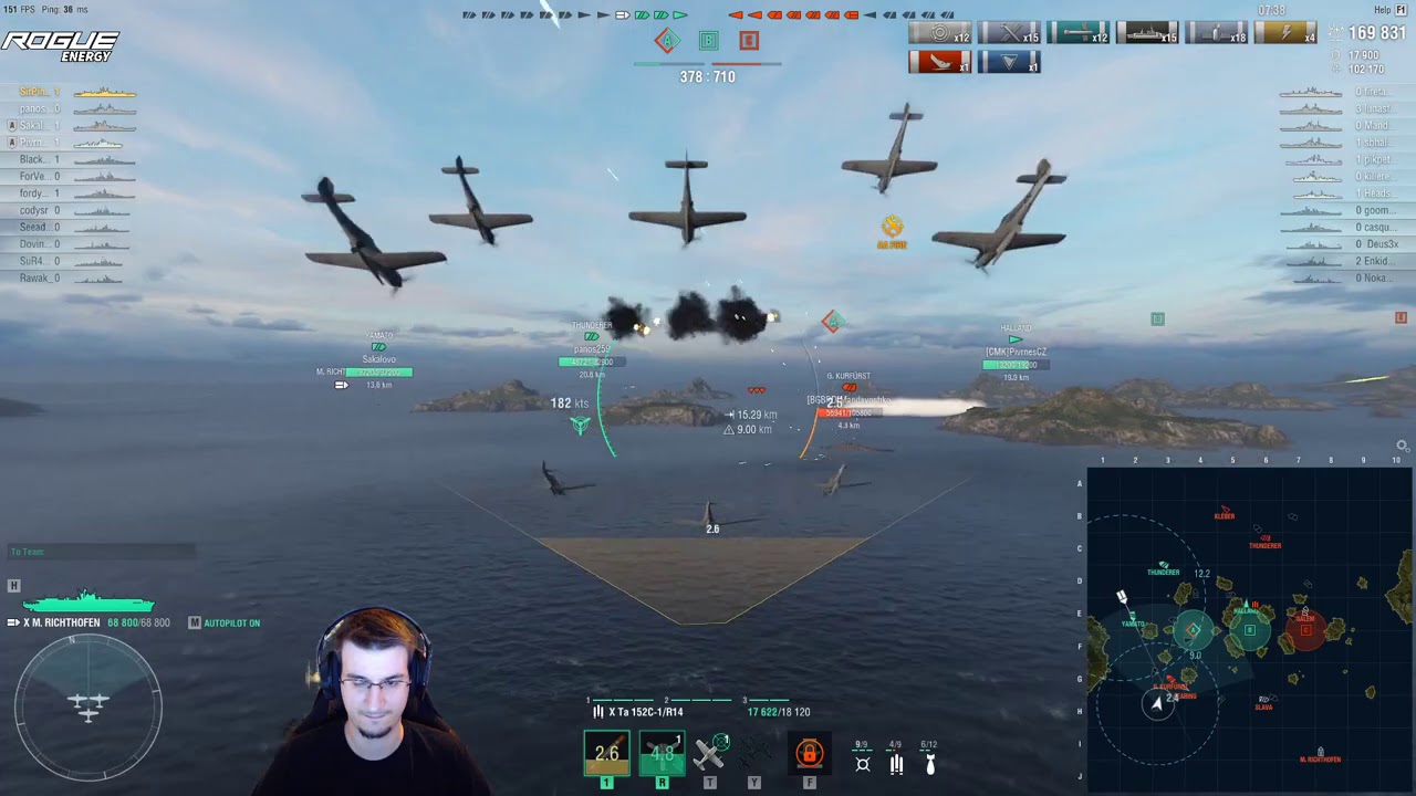 World of Warships — этот авианосец — машина-цитадель, забудьте об исцелении.