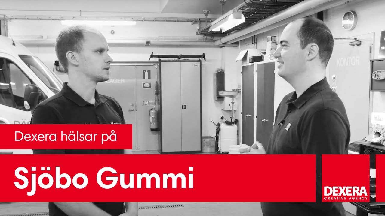 Dexera hälsar på Sjöbo gummi