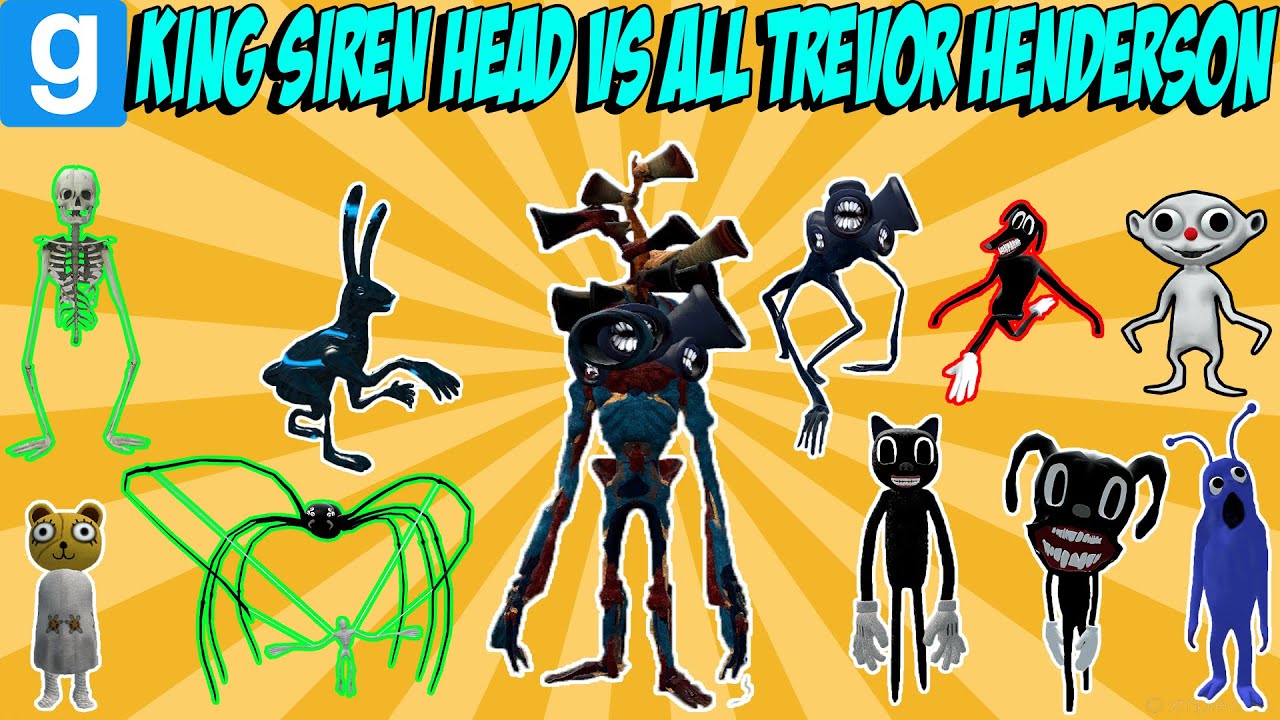 KING SIREN HEAD vs. TREVOR HENDERSON CREATURES - Garry's Mod Sandbox