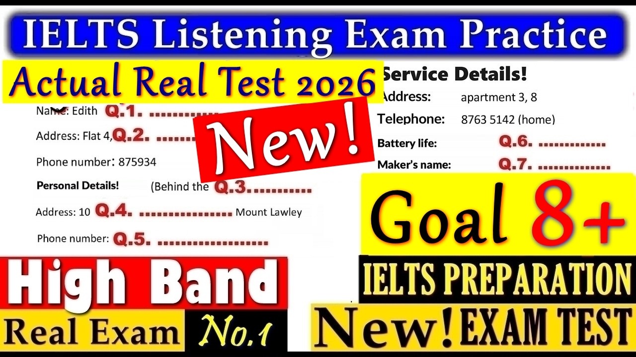 IELTS LISTENING PRACTICE TEST 2026 WITH ANSWERS | 30.06.2026