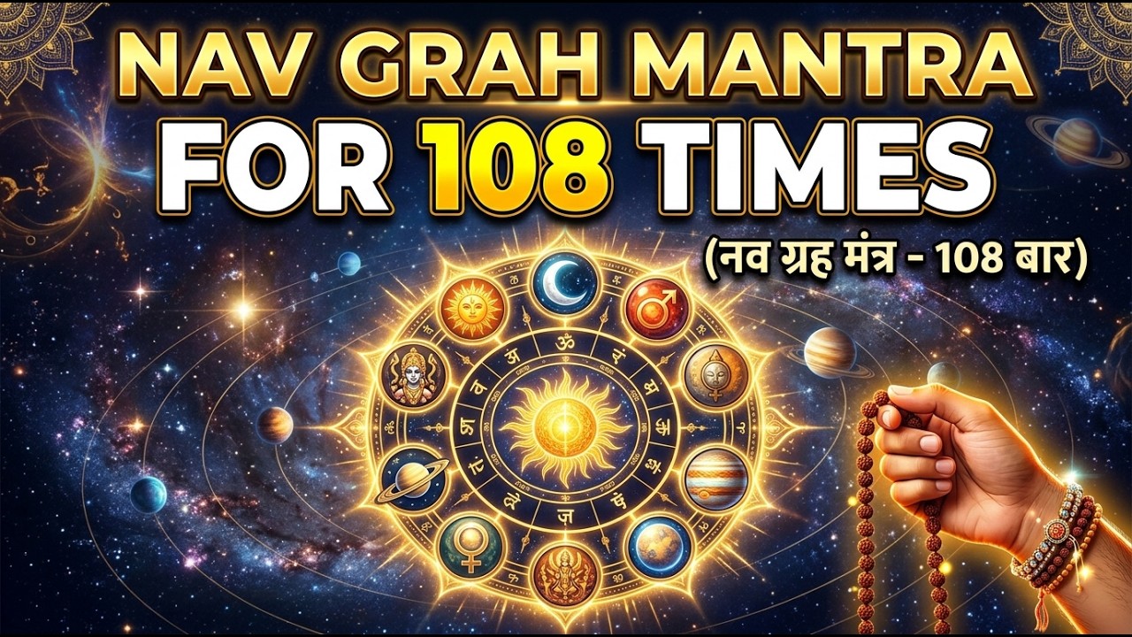 Nav Grah Mantra 108 Times | Powerful Mantra for All 9 Planets | Remove Negative Energy
