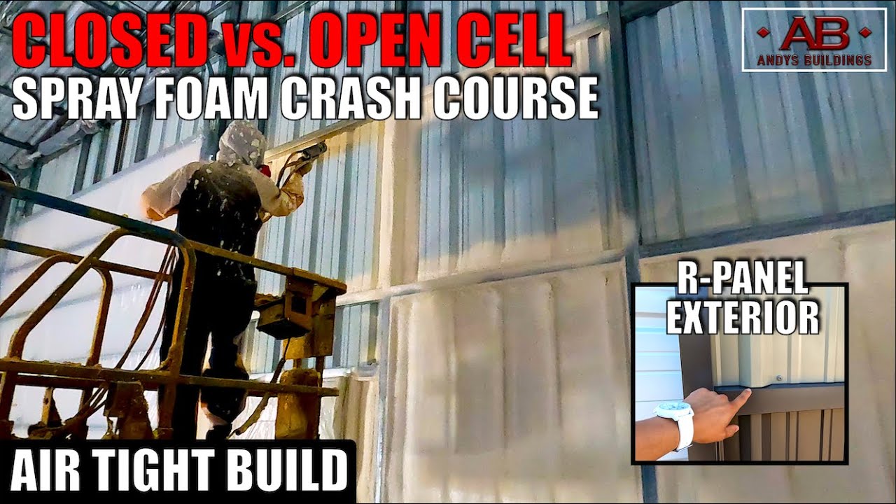 DIY Spray Foaming a 50x80 Metal Building (Closed Cell)
