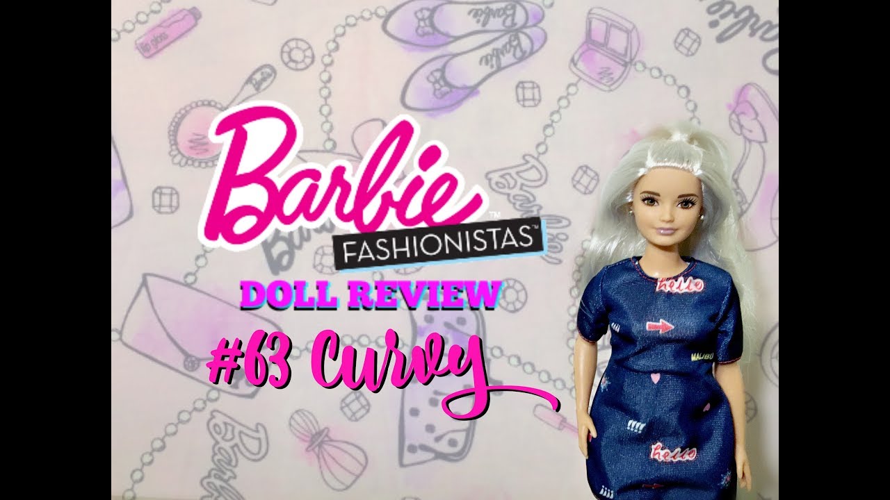 2017 New Barbie Fashionista Doll Review-63 Platinum Pop Curvy- Toy Unboxing!!! ✨