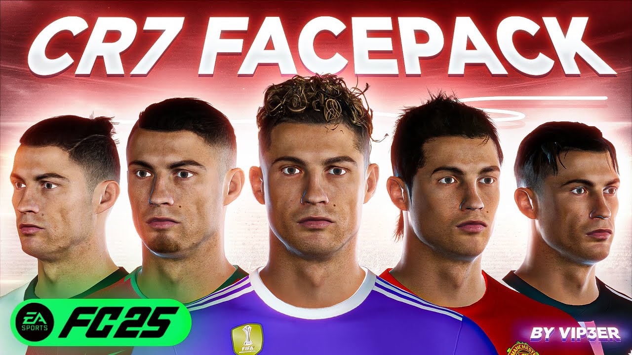 Cristiano Ronaldo FACEPACK For FC25 | TU21