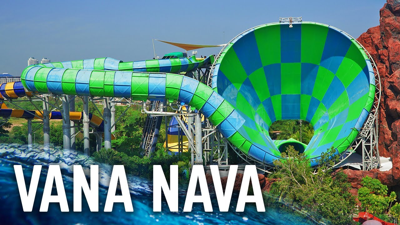 Water Slides at Vana Nava Water Jungle in Thailand!