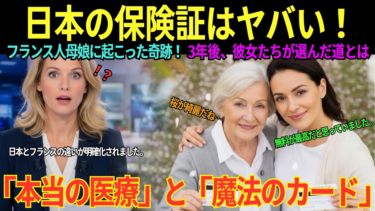 【海外の感動秘話】「保険証1枚で！？」フランス人母娘が日本で人生激変！9ヶ月待ち→2週間で手術…母「信じられない」娘の投稿が政府を動かした結果