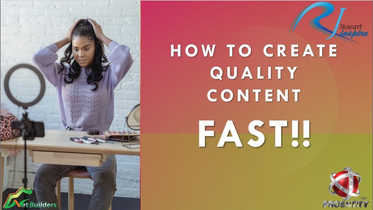 How to Create Content FAST with RJ Stewart Inspire | Net builders 360