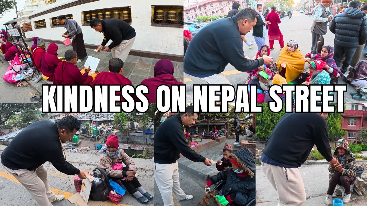 KINDNESS ON NEPAL STREETS || THIS MADE MY DAY || ONE ACT OF KINDNESS || TIBETAN VLOGGER 2025