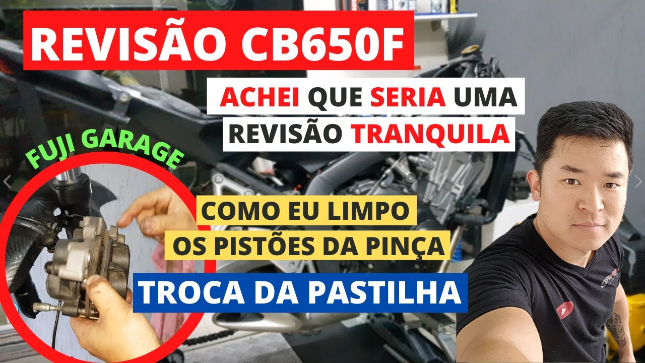 ER6-N | REVISÃO CB650F | COMO TROCAR PASTILHA DA MOTO DA FORMA CORRETA | FUJI GARAGE