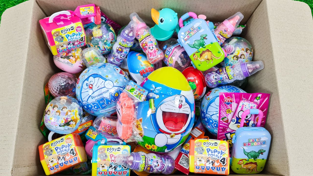 Unpacking So Many Giant Surprise Egg, Surprise Basket, Ice Cream Lollipop with Toys Inside