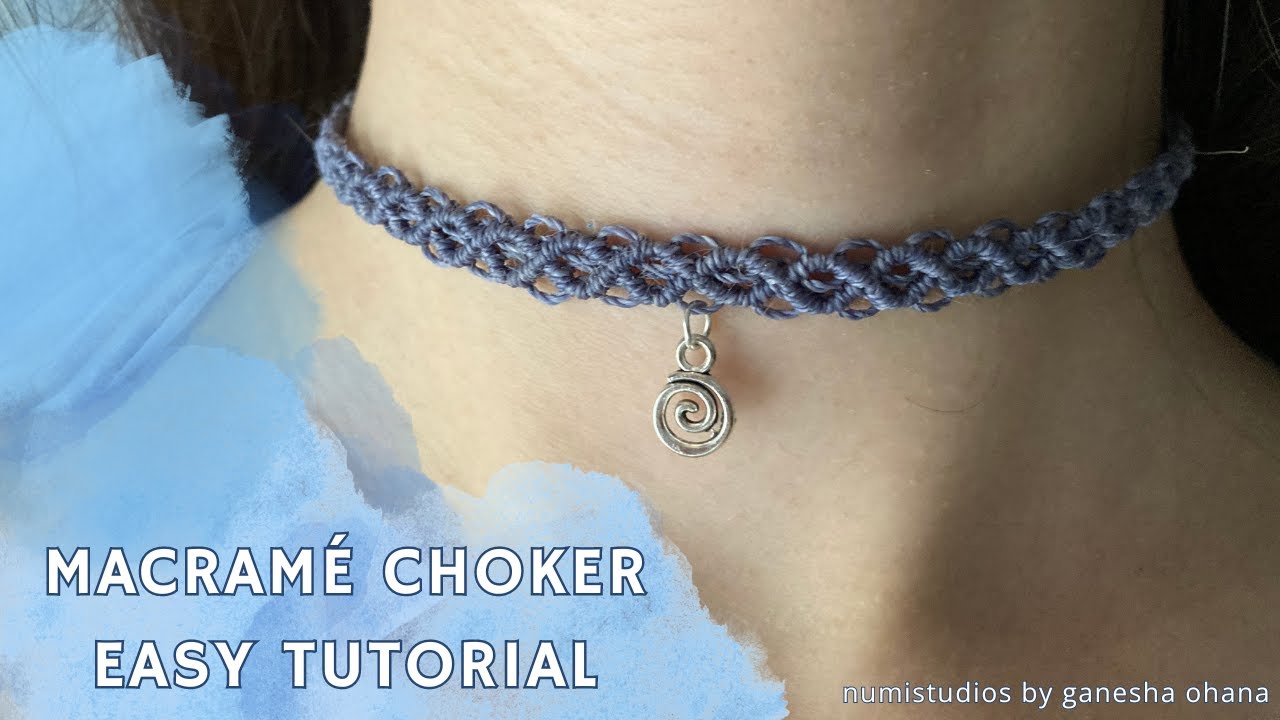 How to Make a Macramé Choker with a Pendant | Easy Tutorial | DIY Jewelry | Beginner Craft