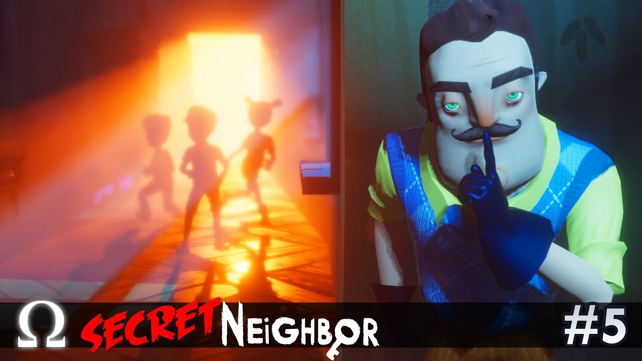 Хэллоуинское обновление для Secret Neighbor! | Многопользовательский режим Secret Neighbor #5 с Д...