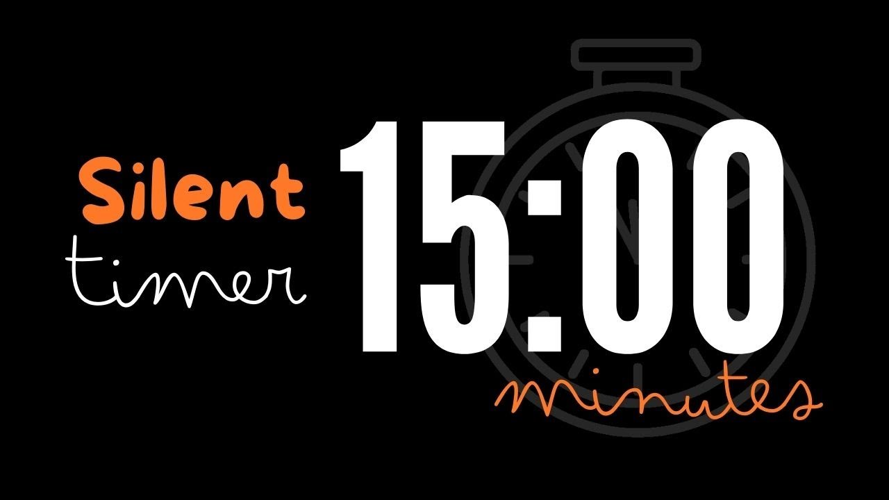15 Minute Timer: Silent Countdown for Focus and Productivity #timer