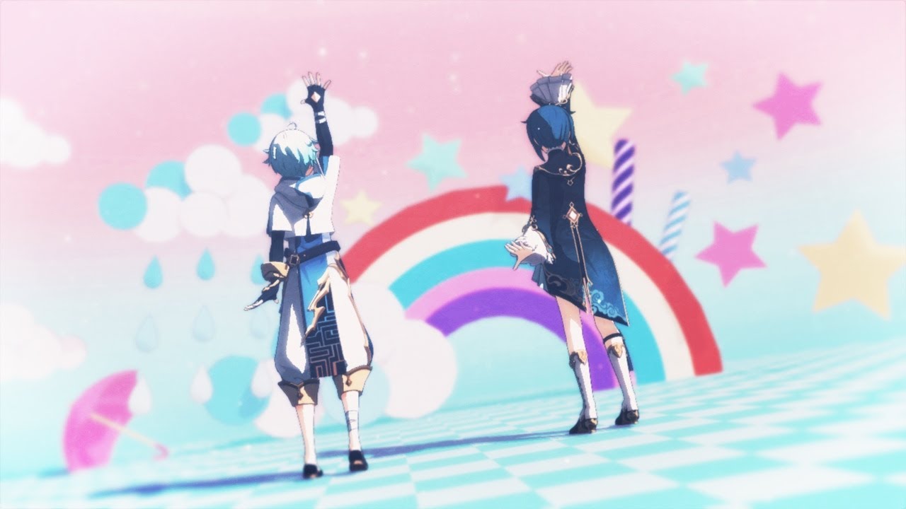 【原神MMD】drop pop candy【MMD Genshin Impact/行秋 & 重雲/Chongyun & Xingqiu/행추 & 중운/원신】