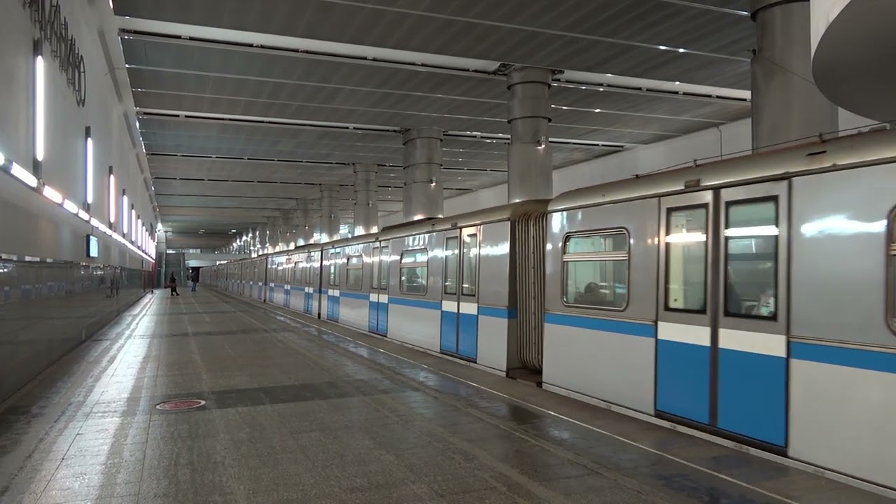 Московский Метрополитен 81-740/741 серии 0249 и 0248 на станции Мякинино