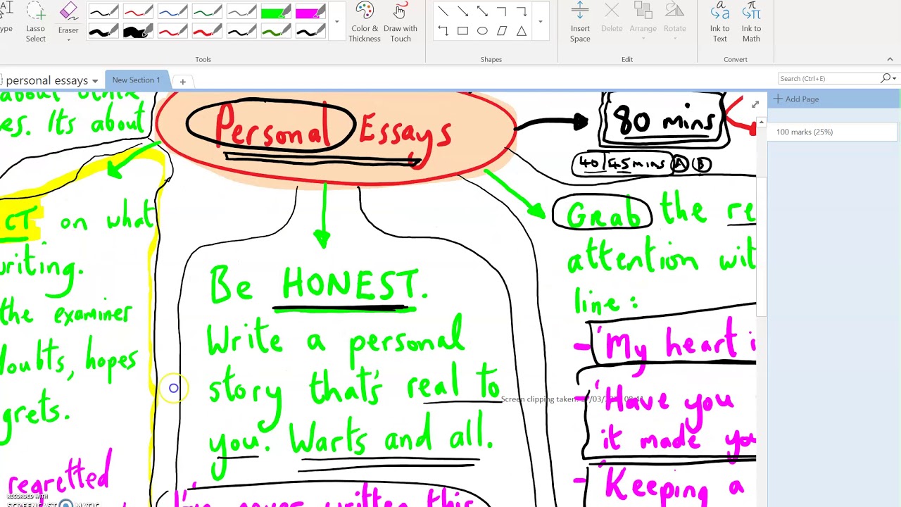 Paper 1, Personal Essays