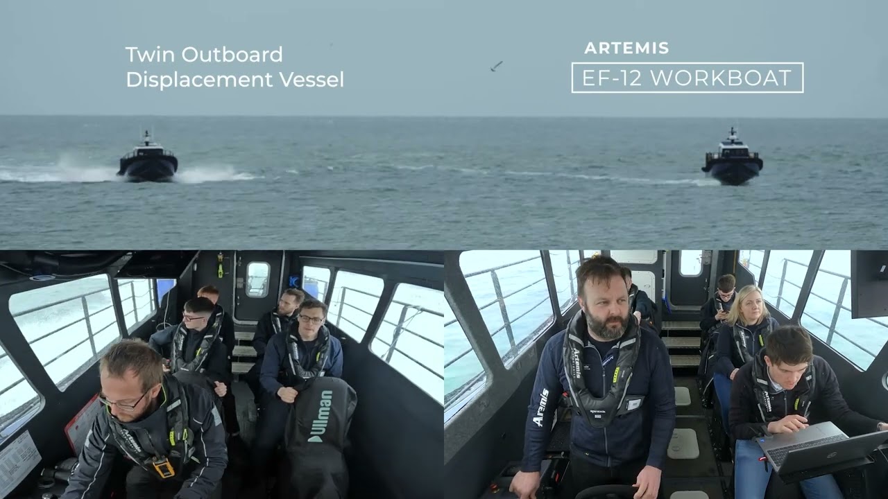 North Channel Sea Testing - Artemis EF-12 Workboat