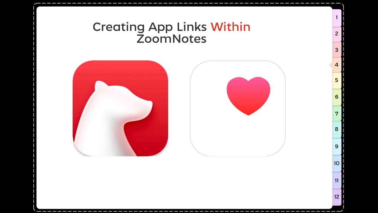 Using Apple Shortcuts to create App Links in Zoomnotes