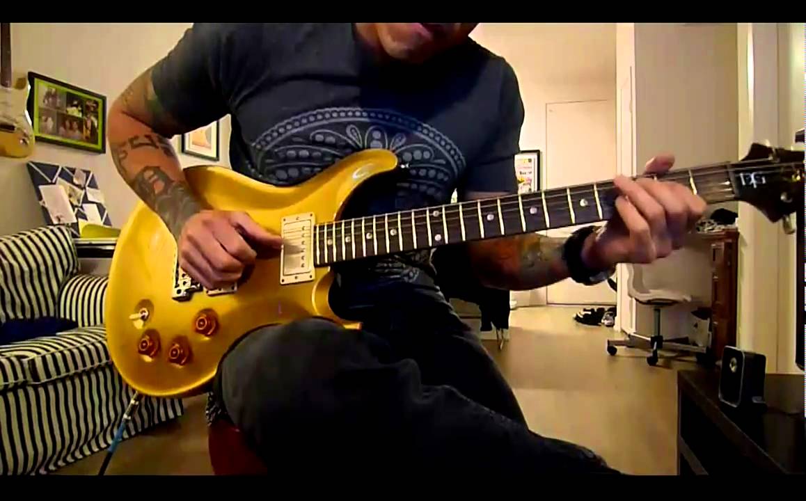 PRS DGT (David Grissom Trem) Goldtop Moon inlays - demo by RJ Ronquillo