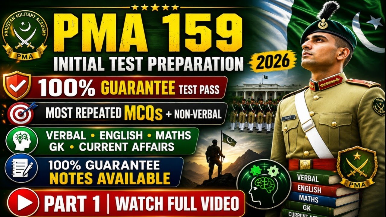PMA 159 Long Course Initial Test Preparation 2026 | PMA 159 Long Course Initial Test Preparation ...