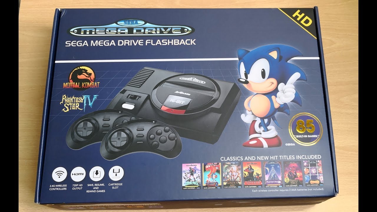 Unboxing The Sega Mega Drive FlashBack Console With 85 Built-in Games