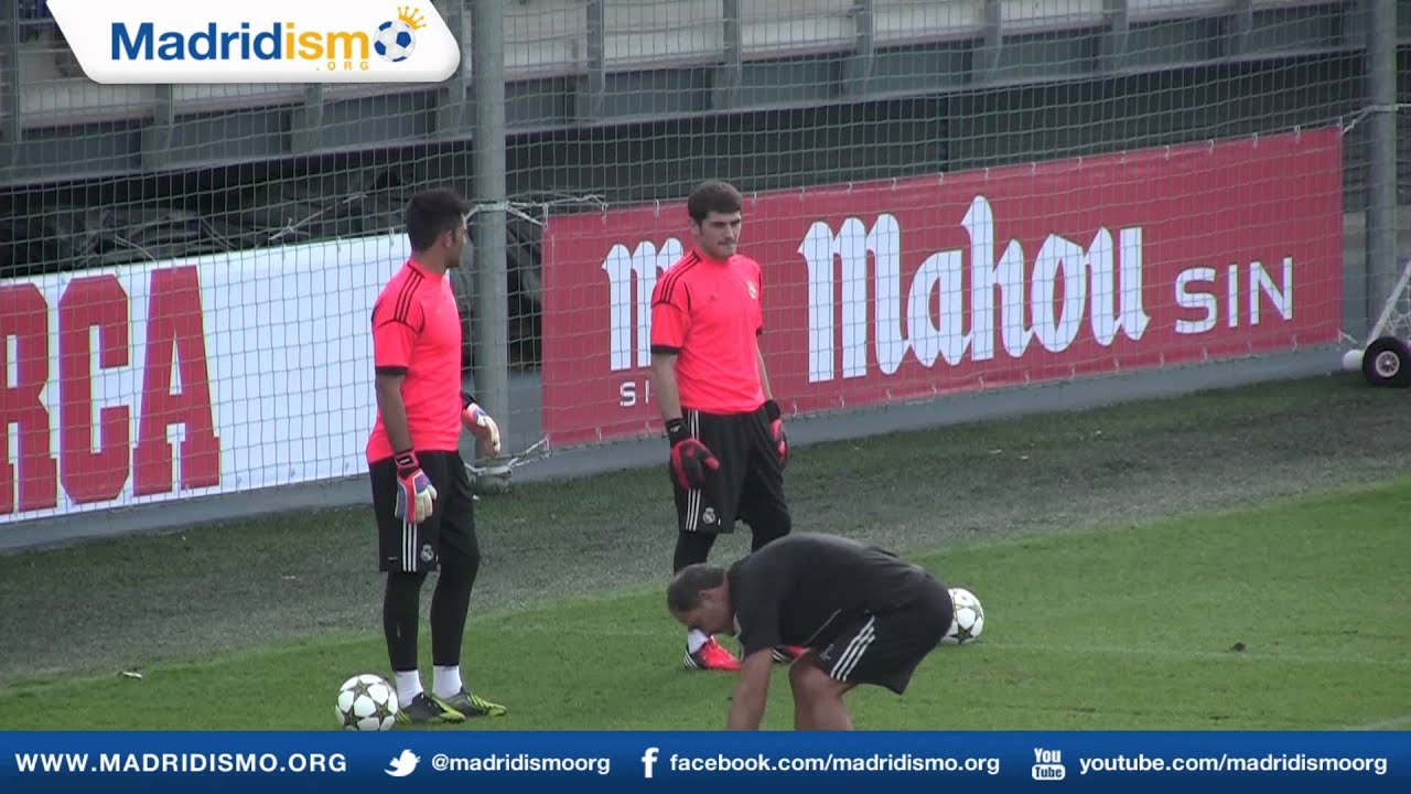 Iker Casillas & Real Madrid Goalkeepers, Training, Champions League, Real Madrid vs Manchester City