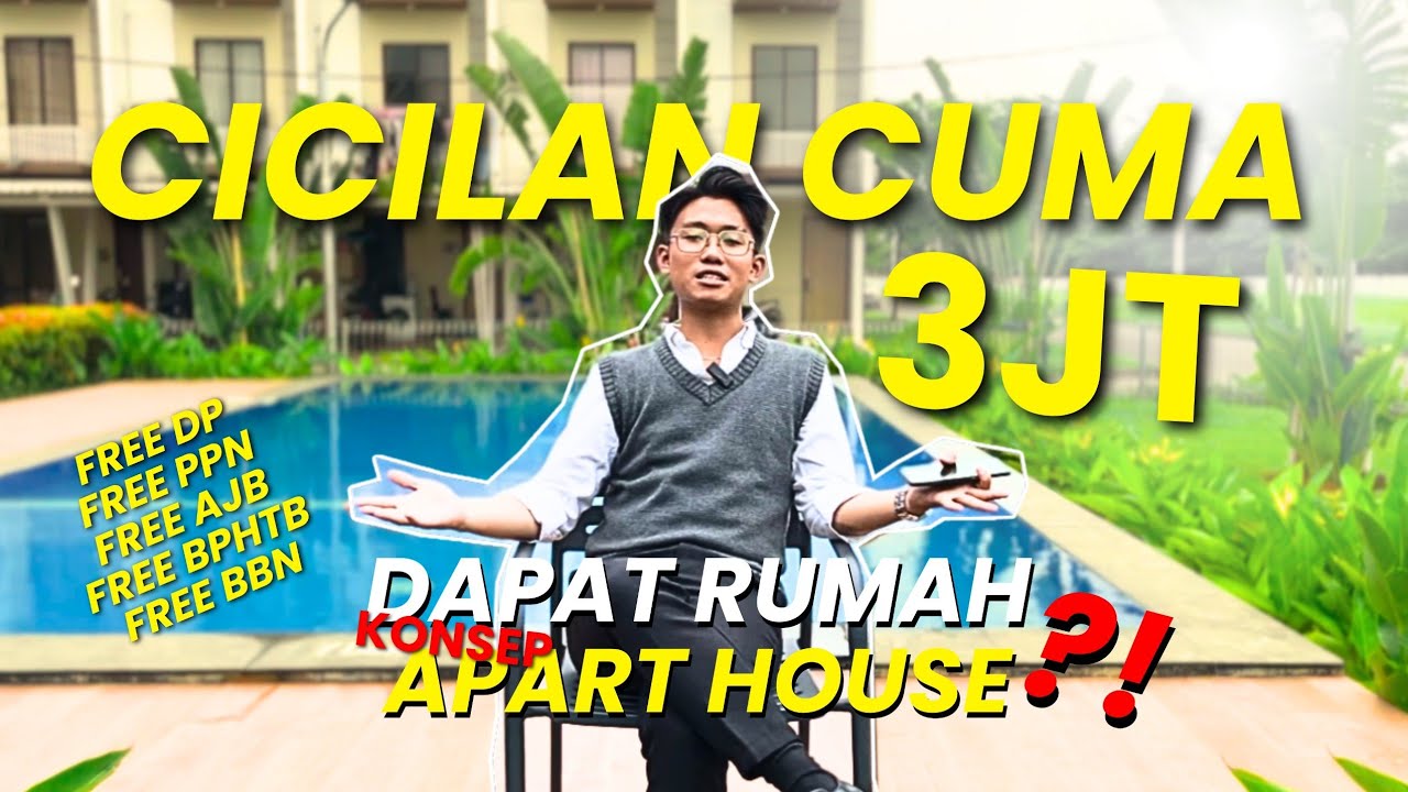 Rumah murah di Tangerang Kota, konsep nya mirip apartemen. Free DP dan cicilannya mulai 3Jt-an.