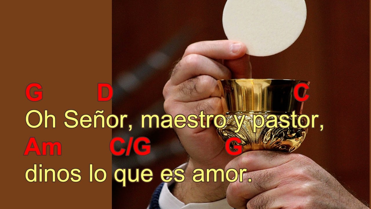 Oh, Señor, delante de ti. Autor: Pbro. Carmelo Erdozaín. Canto de comunión para tiempo ordinario.