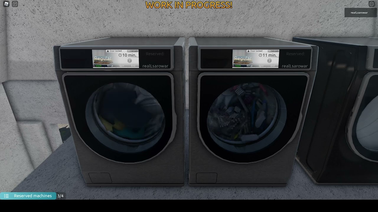 [ROBLOX] Washing & Drying Clothes in Washware [PRE-ALPHA]
