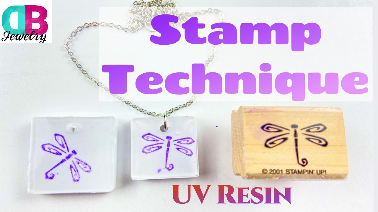 I Can't Believe How EASY this Stamp Technique is for UV Resin