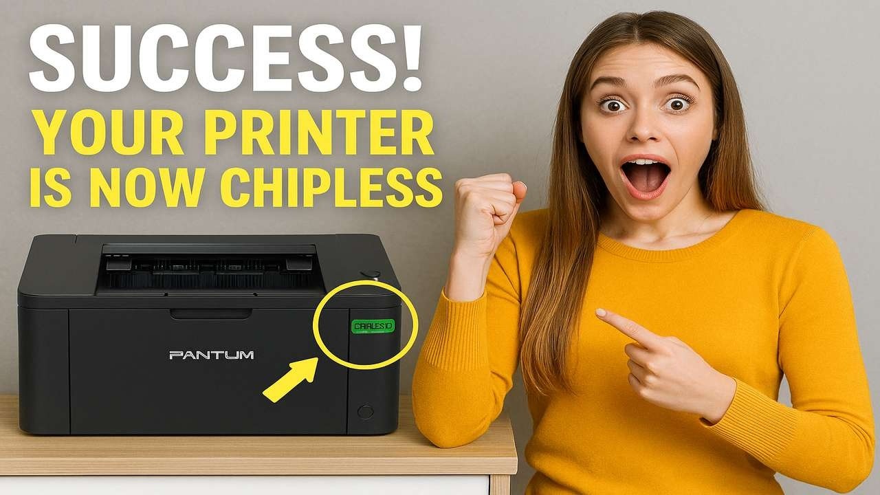 How to Make Pantum P2200 Chipless in 2 Minutes | Firmware Reset Guide (2025)