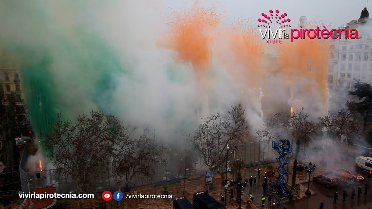 Fallas de Valencia 2024. Mascletà Sábado 9 de Marzo 2024. Pirotecnia Tamarit