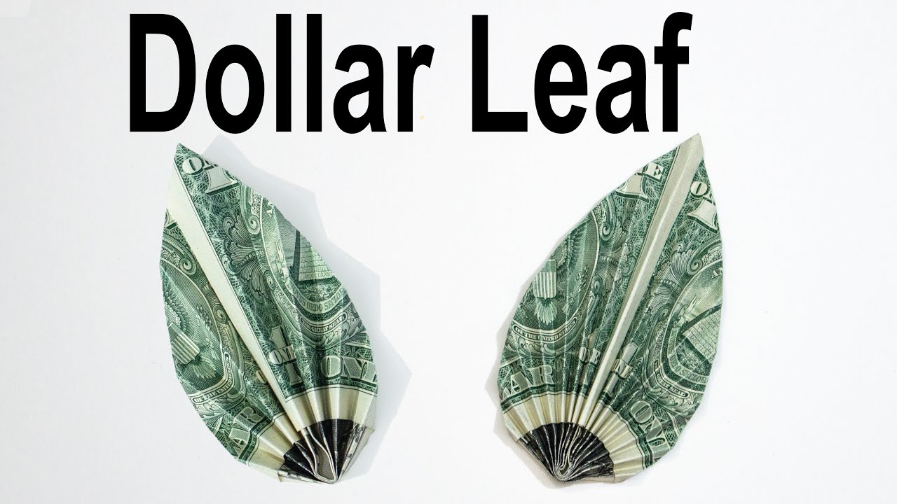 $1 Origami Leaf - How to Fold a Dollar into a Leaf