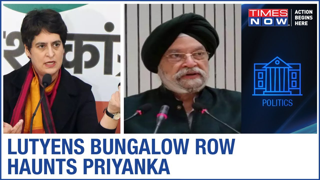 VVIP Bungalow row haunts Priyanka Gandhi, Union Minister Hardeep Puri takes a jibe