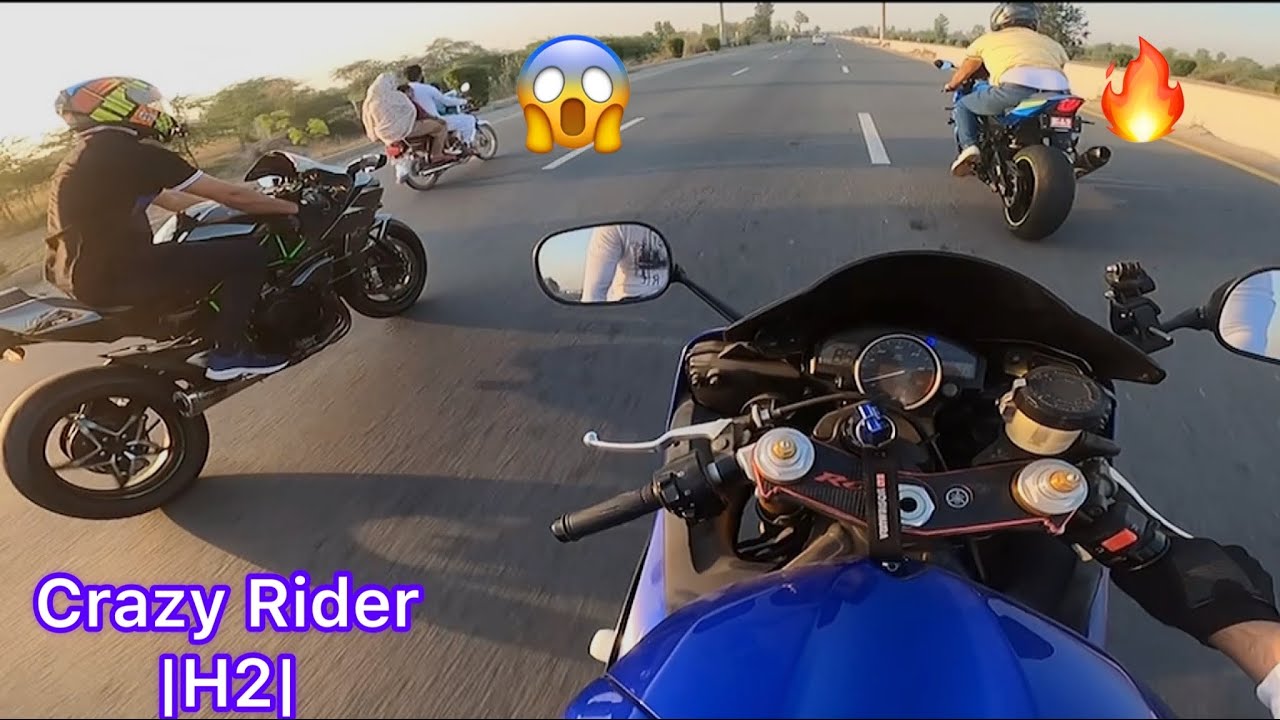 Crazy Rider In Faisalabad |Yamaha R6 |  Kawasaki H2 | 🔥😱