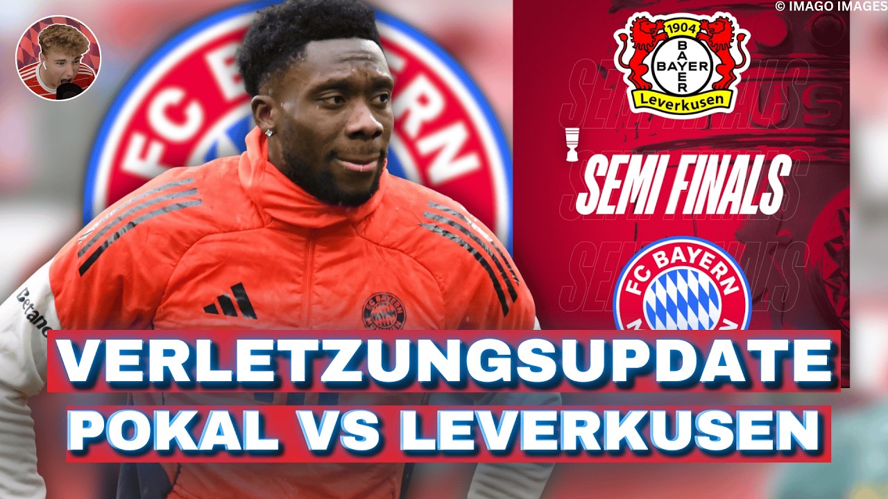 So lange wird Alphonso Davies ausfallen! Bayern vs Leverkusen im DFB-Pokal