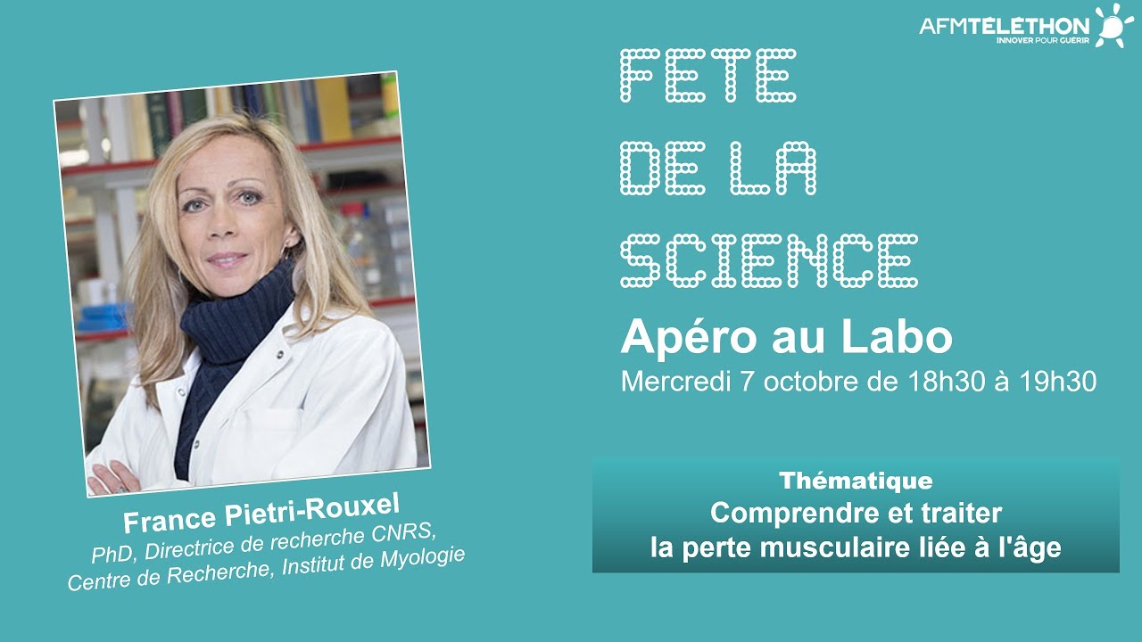 Comprendre et traiter la perte musculaire liée à l'âge | Apéro au labo 2020